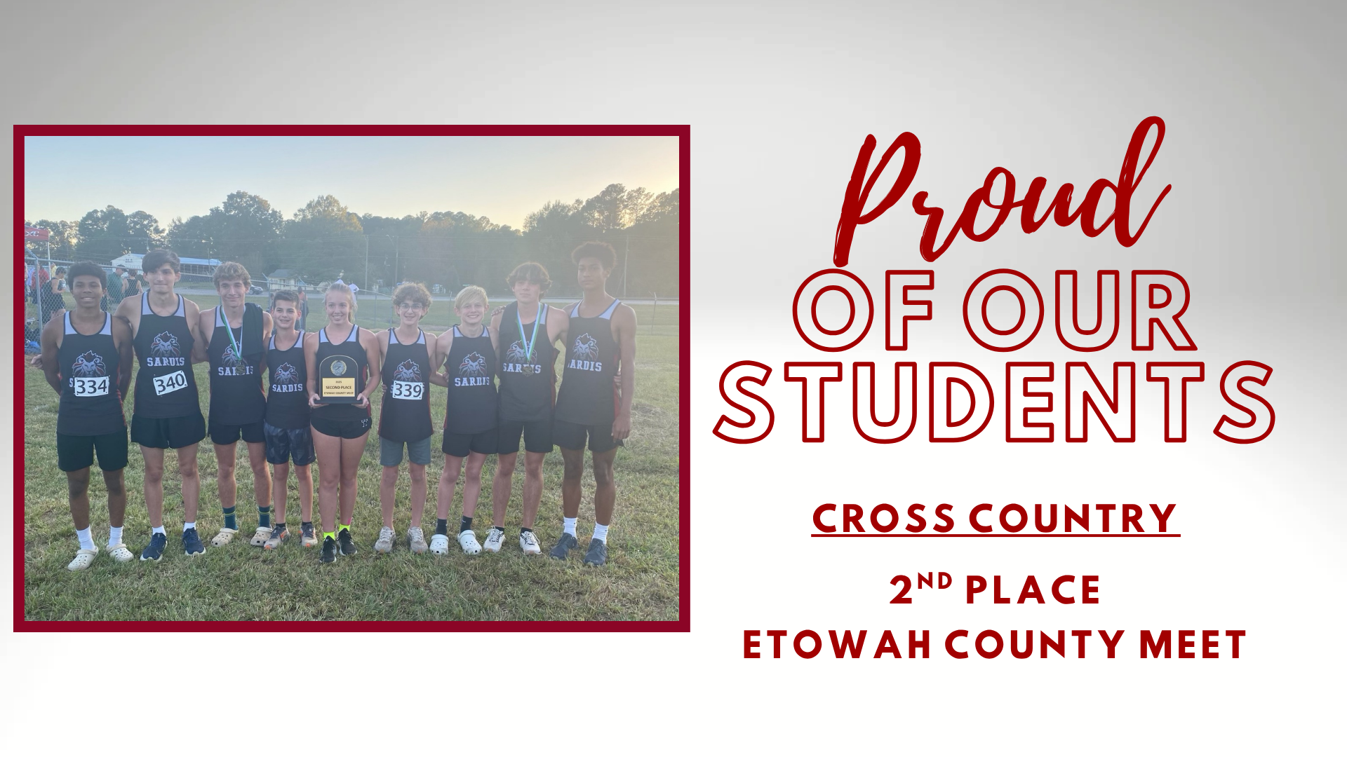Congratulations, Cross Country!